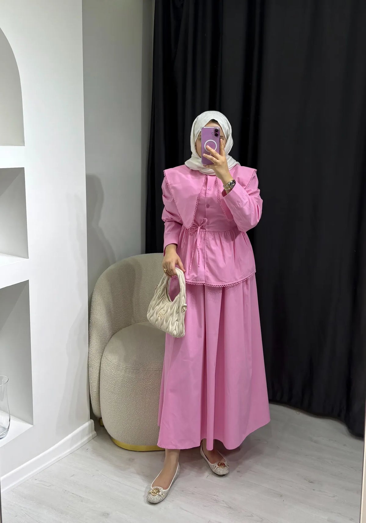 Lady Etekli Takım Pembe