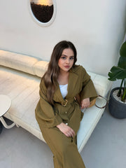 Ceketli Tina Takım yeşil