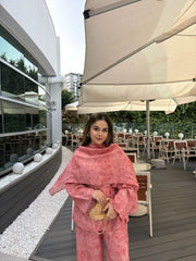 Floral Takım Pembe