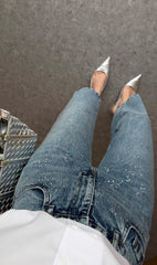 Taşlı Blue Jean