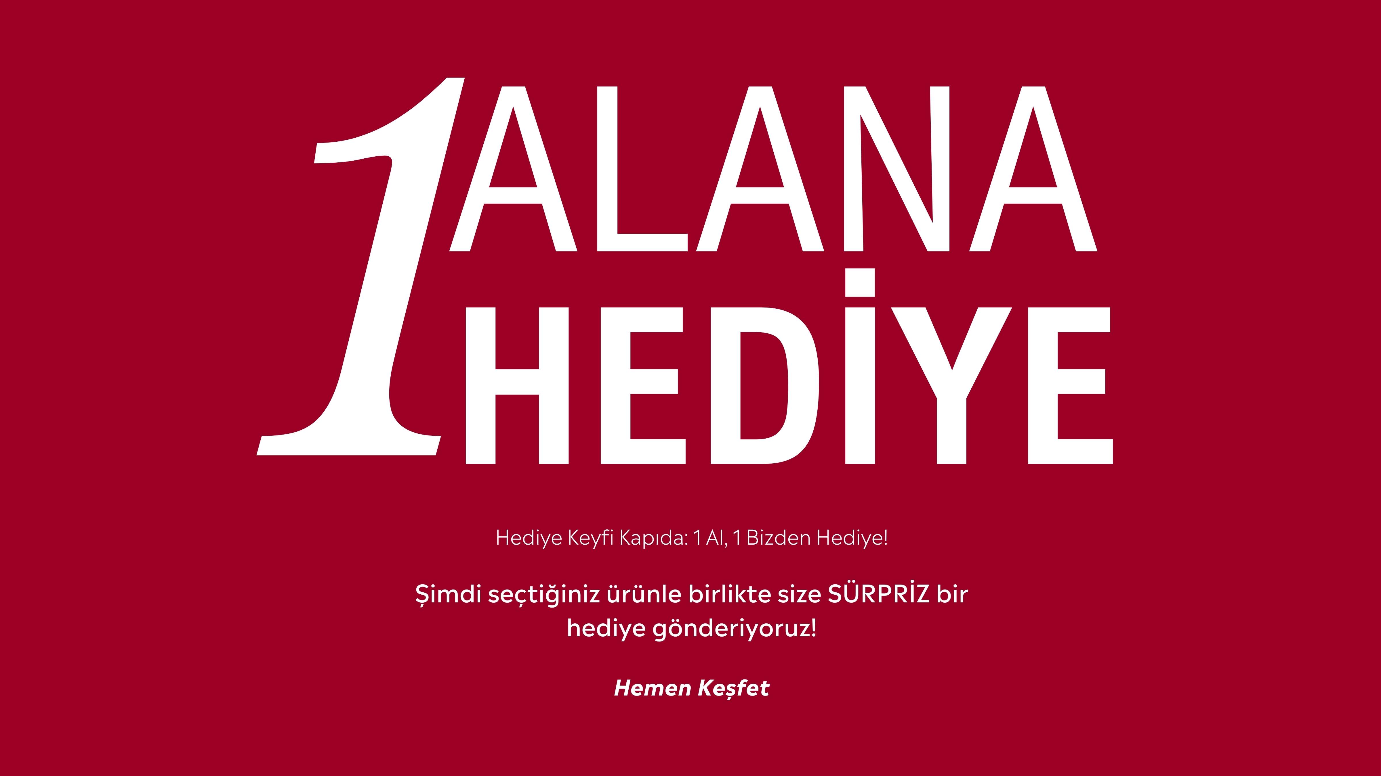 1 alana 1 hediye